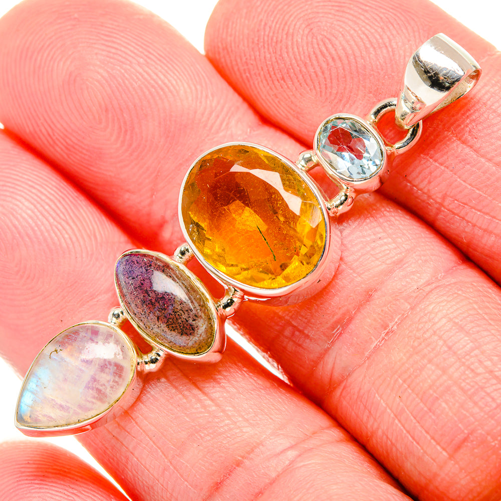 Citrine Pendants handcrafted by Anasilvercos - PD35212