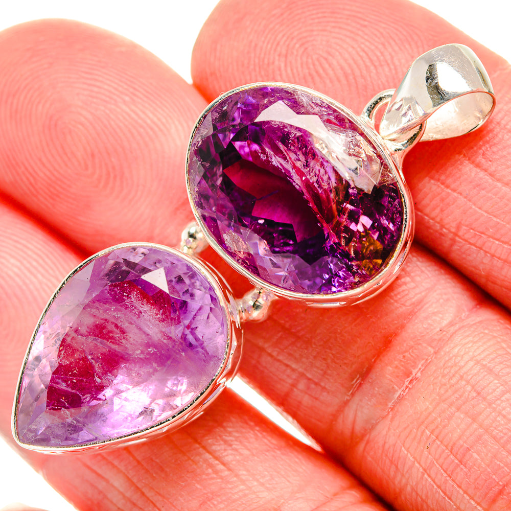 Amethyst Pendants handcrafted by Anasilvercos - PD35214