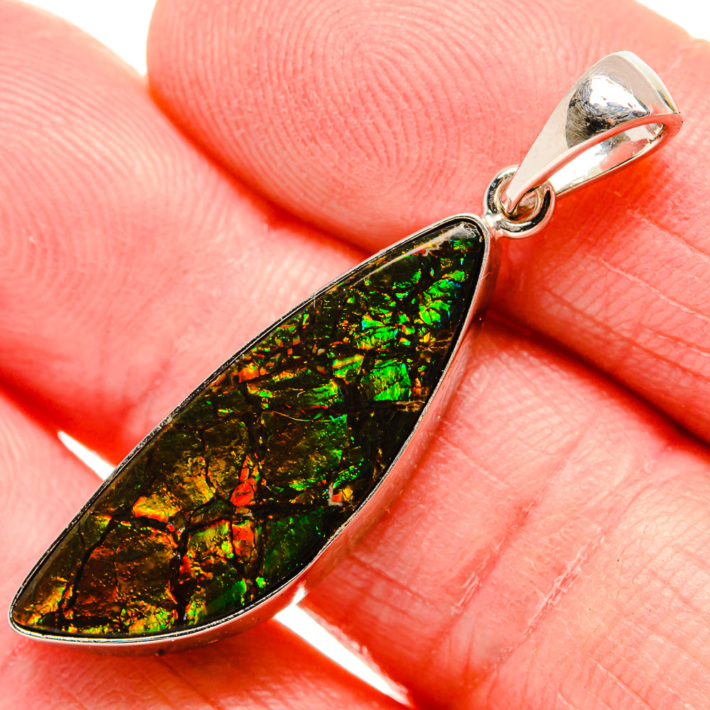 Ammolite Pendants handcrafted by Anasilvercos - PD35220-SS - Photo 2