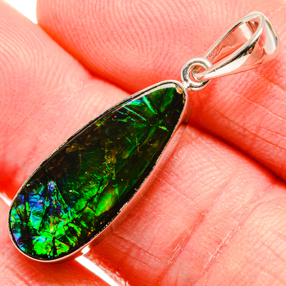 Ammolite Pendants handcrafted by Anasilvercos - PD3522-SS - Photo 2