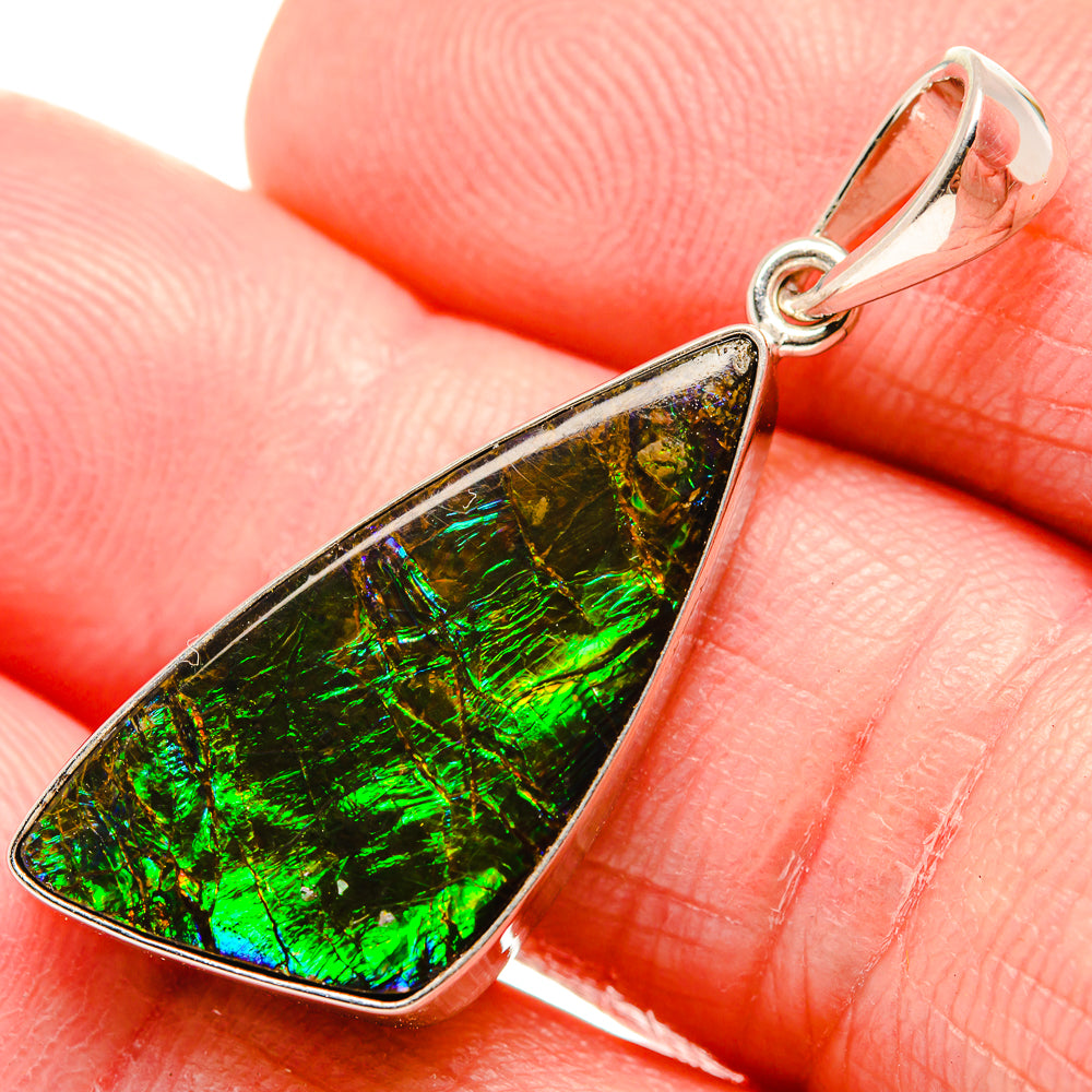 Ammolite Pendants handcrafted by Anasilvercos - PD35222-SS - Photo 2