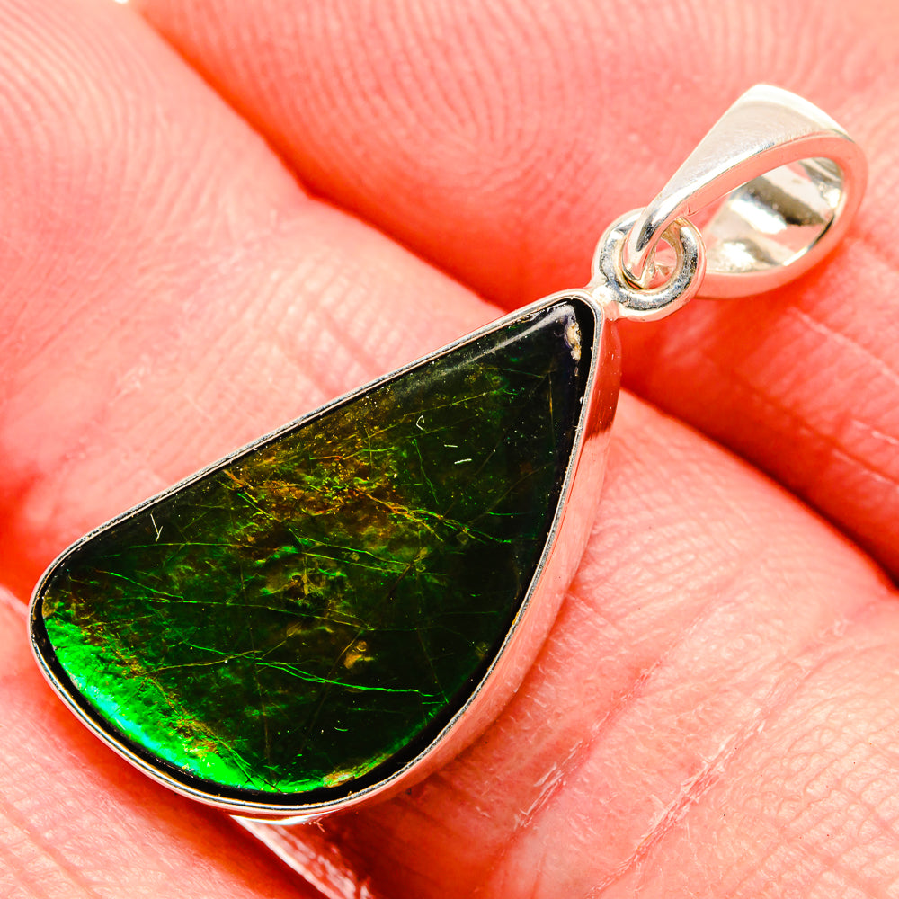 Ammolite Pendants handcrafted by Anasilvercos - PD35223-SS - Photo 2