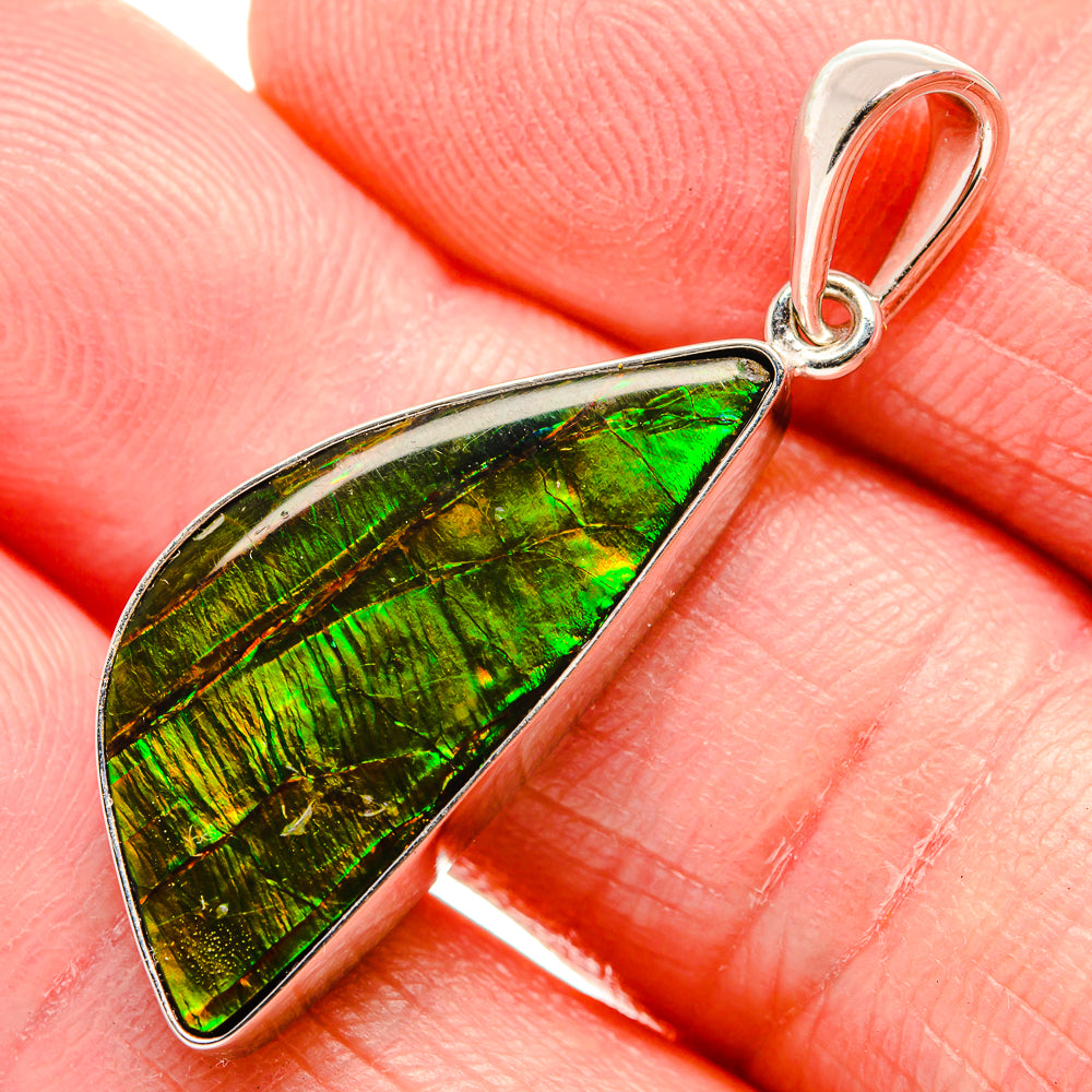 Ammolite Pendants handcrafted by Anasilvercos - PD35224-SS - Photo 2