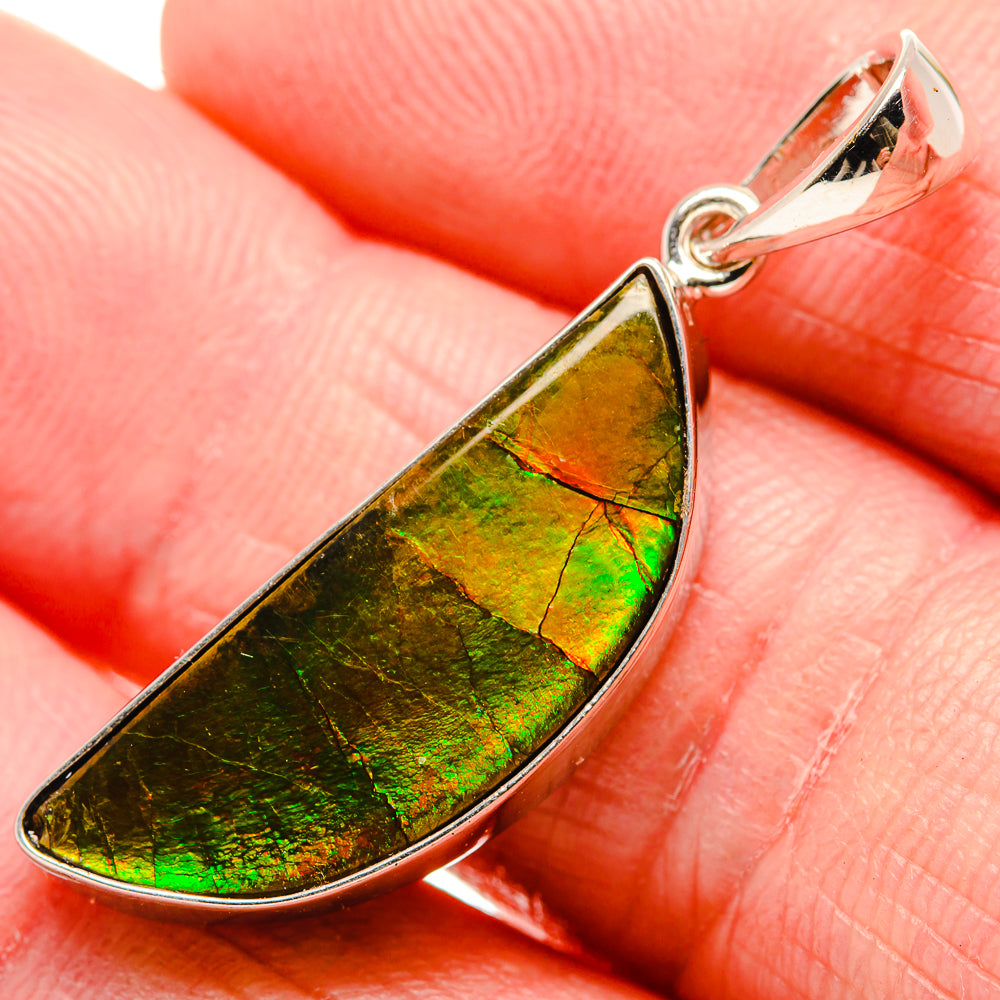 Ammolite Pendants handcrafted by Anasilvercos - PD35225-SS - Photo 2