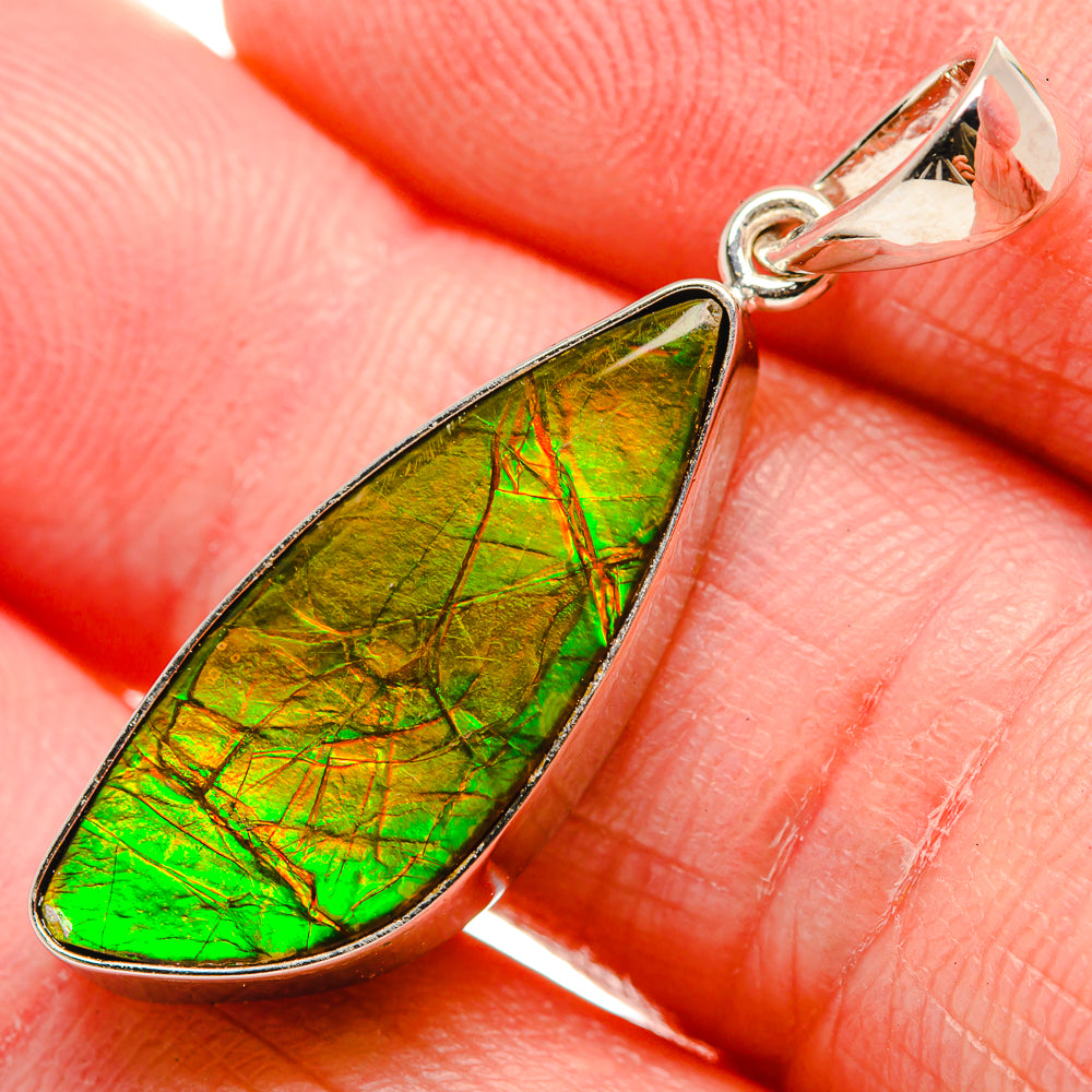 Ammolite Pendants handcrafted by Anasilvercos - PD35226-SS - Photo 2
