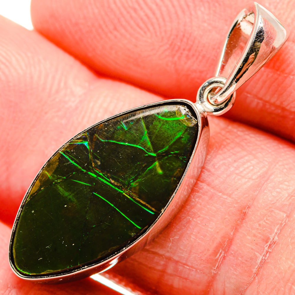 Ammolite Pendants handcrafted by Anasilvercos - PD35227-SS - Photo 2