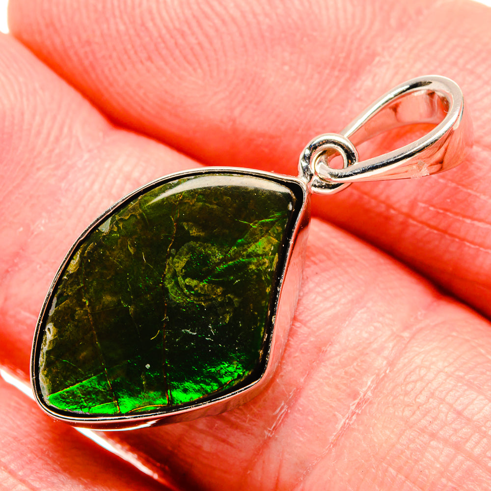 Ammolite Pendants handcrafted by Anasilvercos - PD35228-SS - Photo 2