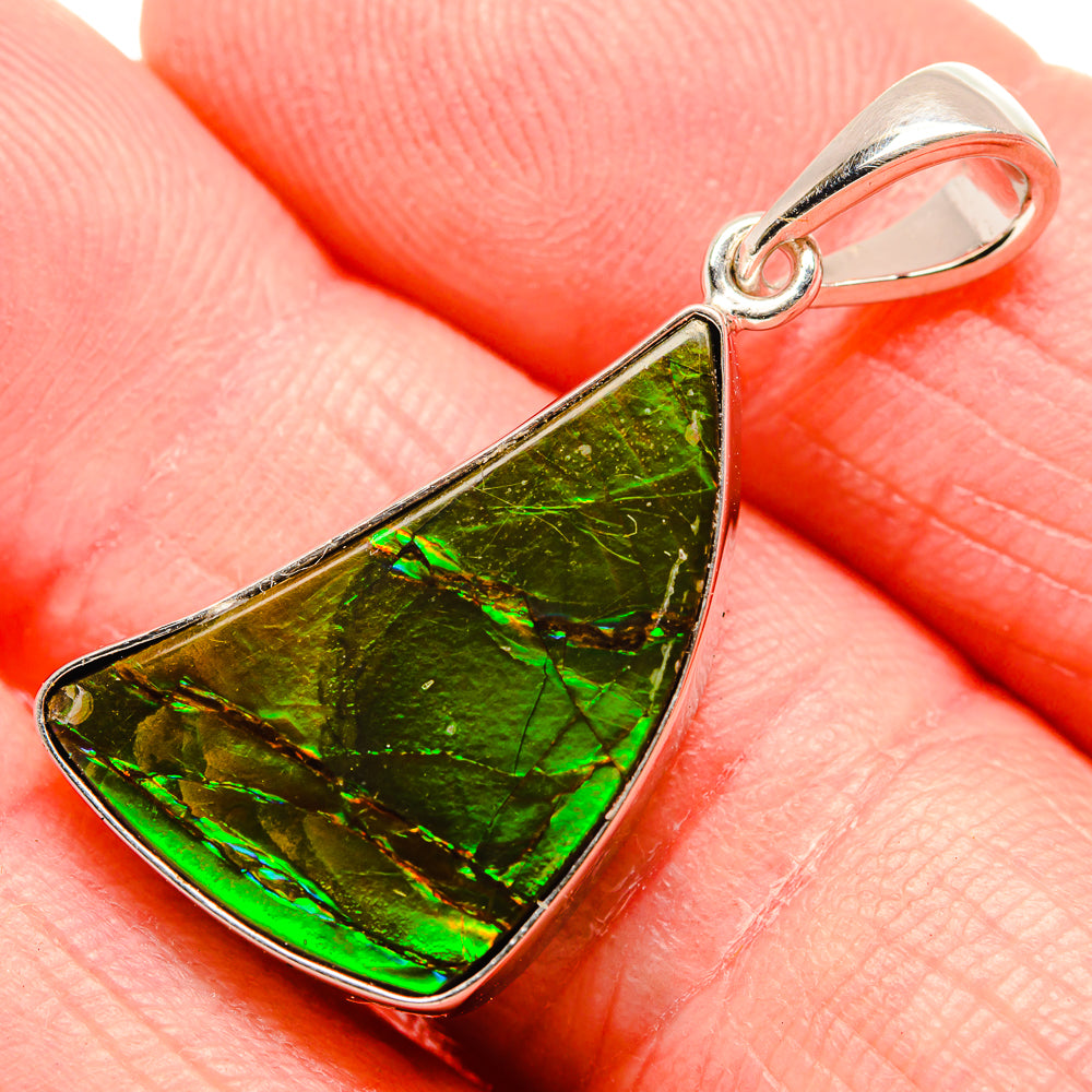 Ammolite Pendants handcrafted by Anasilvercos - PD35229-SS - Photo 2