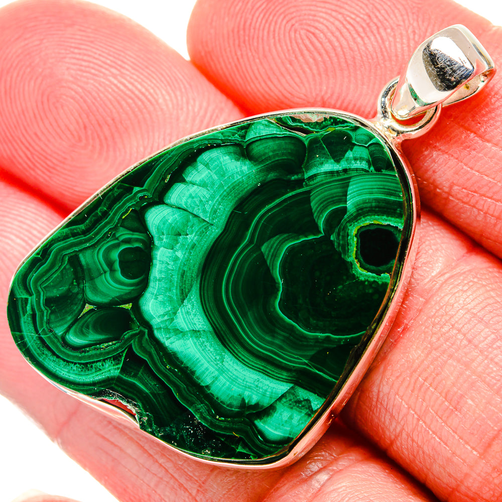 Malachite Pendants handcrafted by Anasilvercos - PD35238