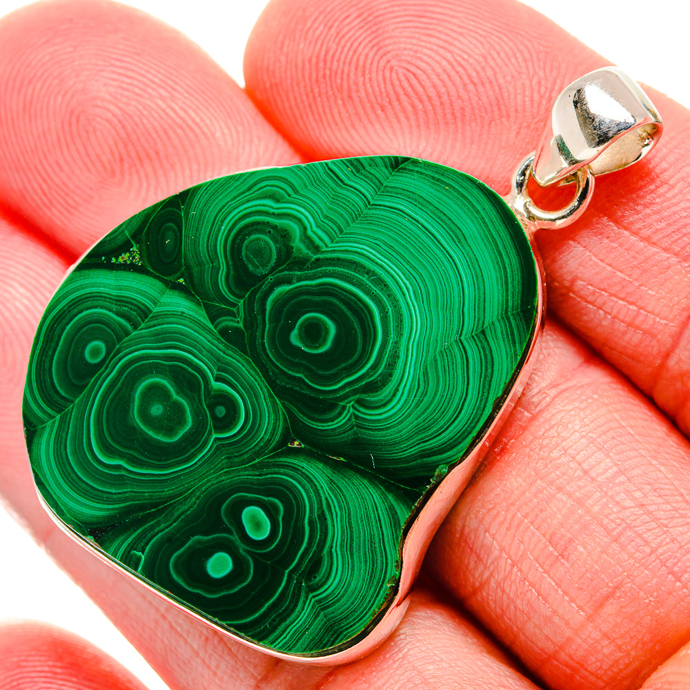 Malachite Pendants handcrafted by Anasilvercos - PD35240