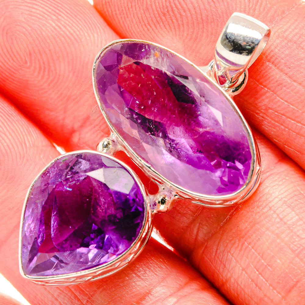 Amethyst Pendants handcrafted by Anasilvercos - PD35271