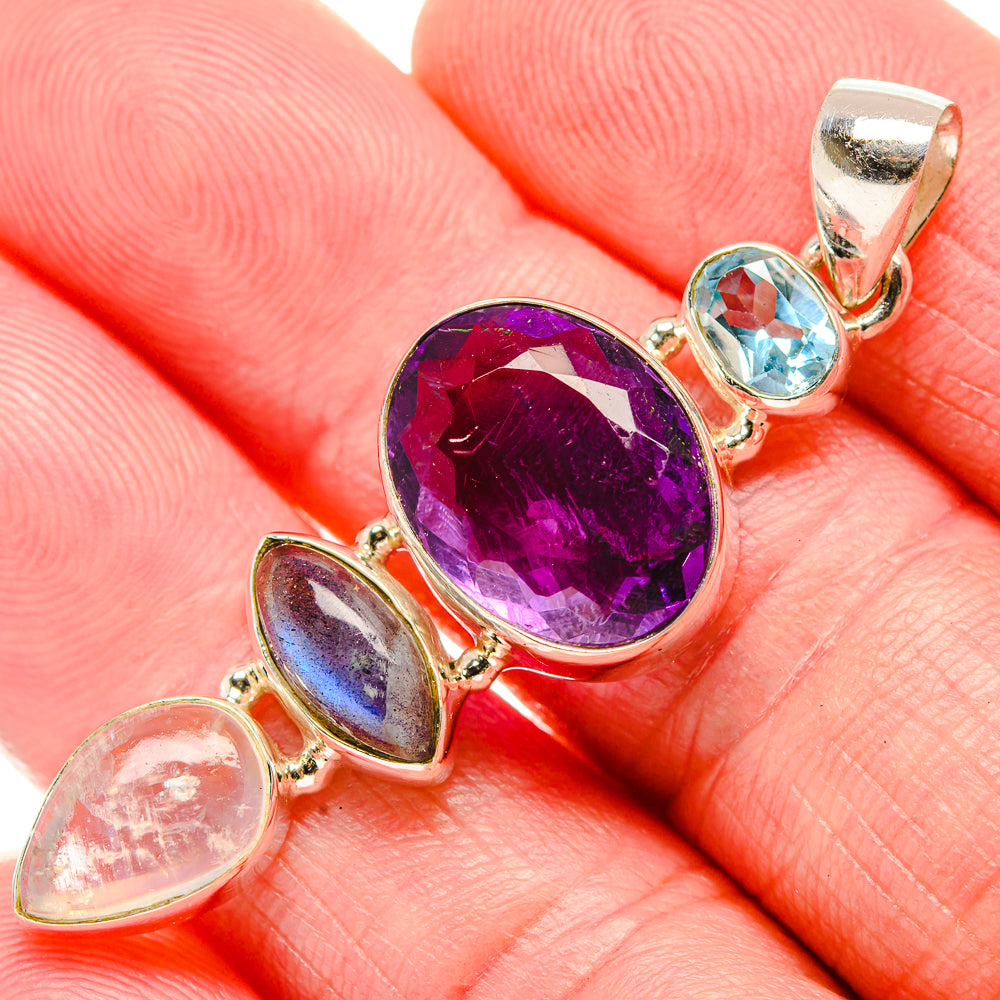 Amethyst Pendants handcrafted by Anasilvercos - PD35276