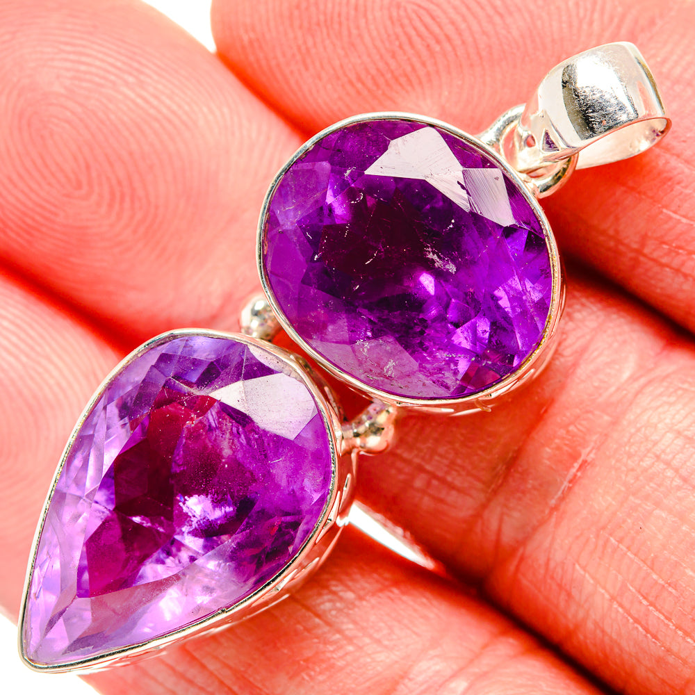 Amethyst Pendants handcrafted by Anasilvercos - PD35285