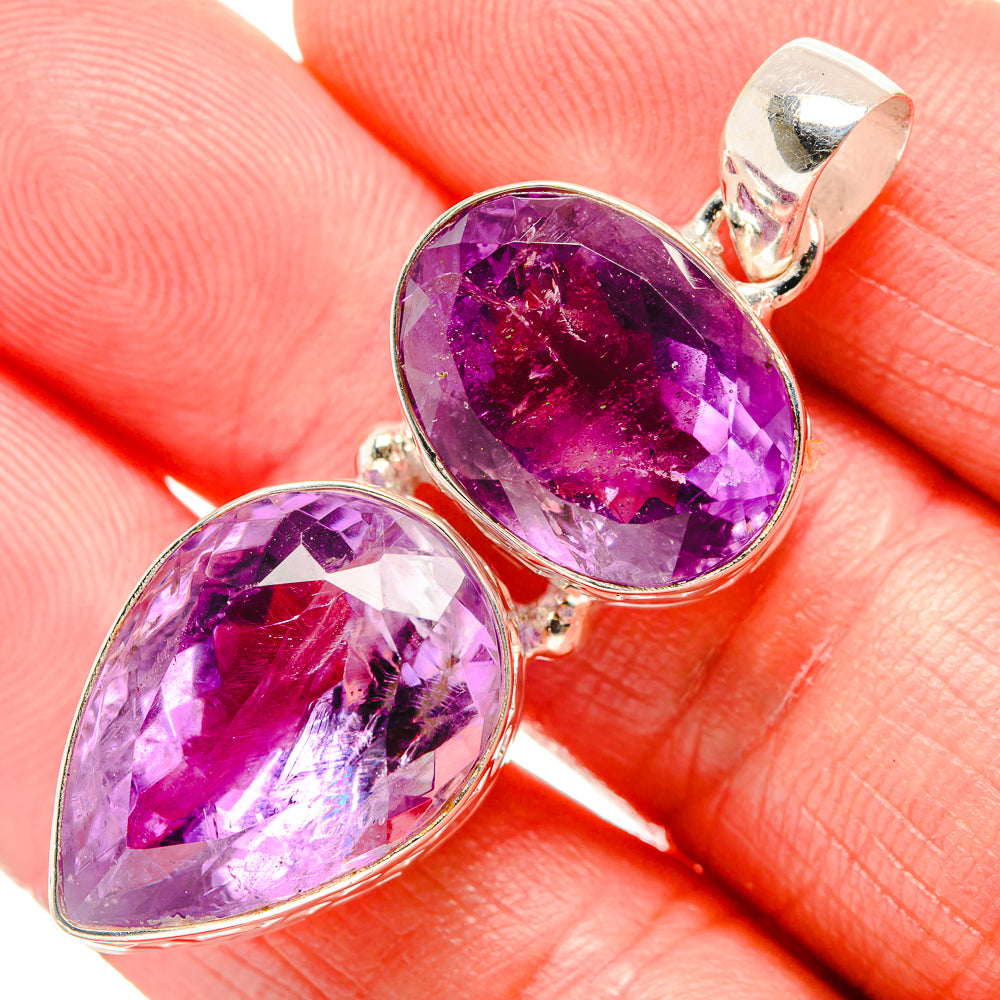 Amethyst Pendants handcrafted by Anasilvercos - PD35287