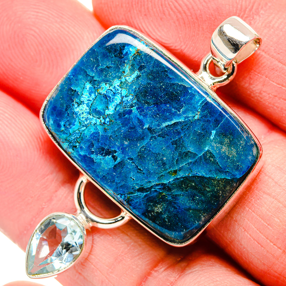 Chrysocolla Pendants handcrafted by Anasilvercos - PD35298