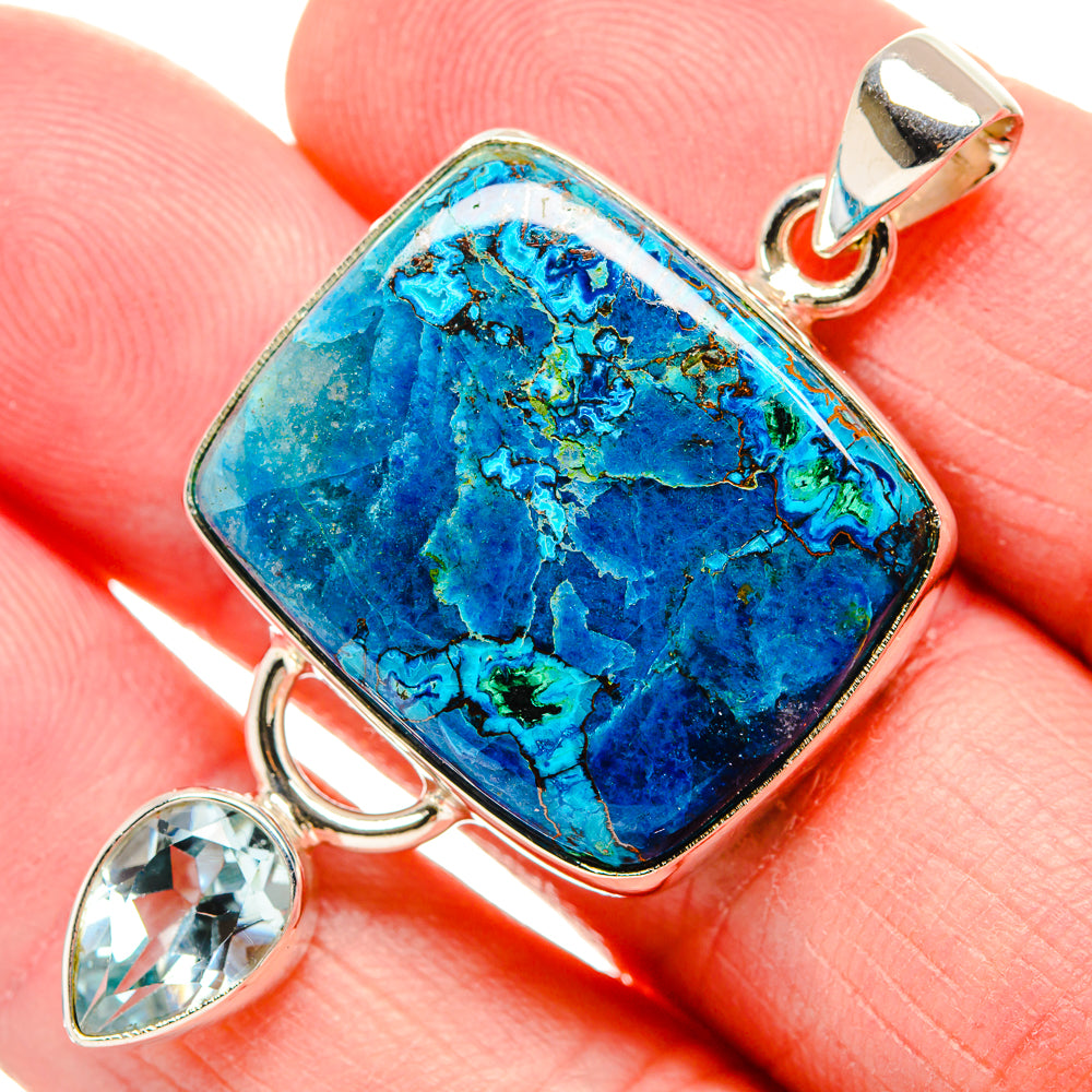 Chrysocolla Pendants handcrafted by Anasilvercos - PD35299