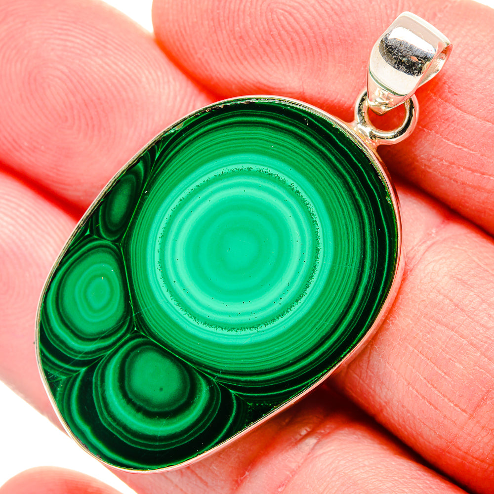Malachite Pendants handcrafted by Anasilvercos - PD35302
