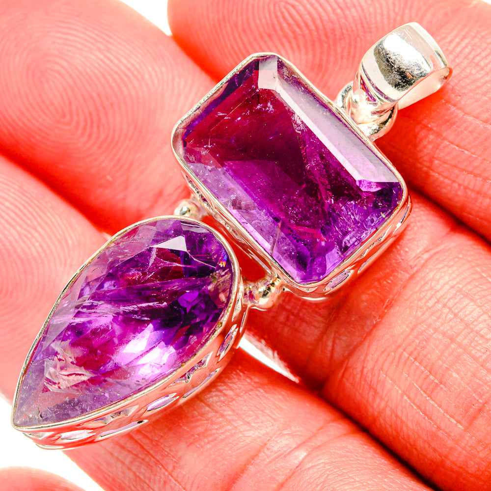 Amethyst Pendants handcrafted by Anasilvercos - PD35329