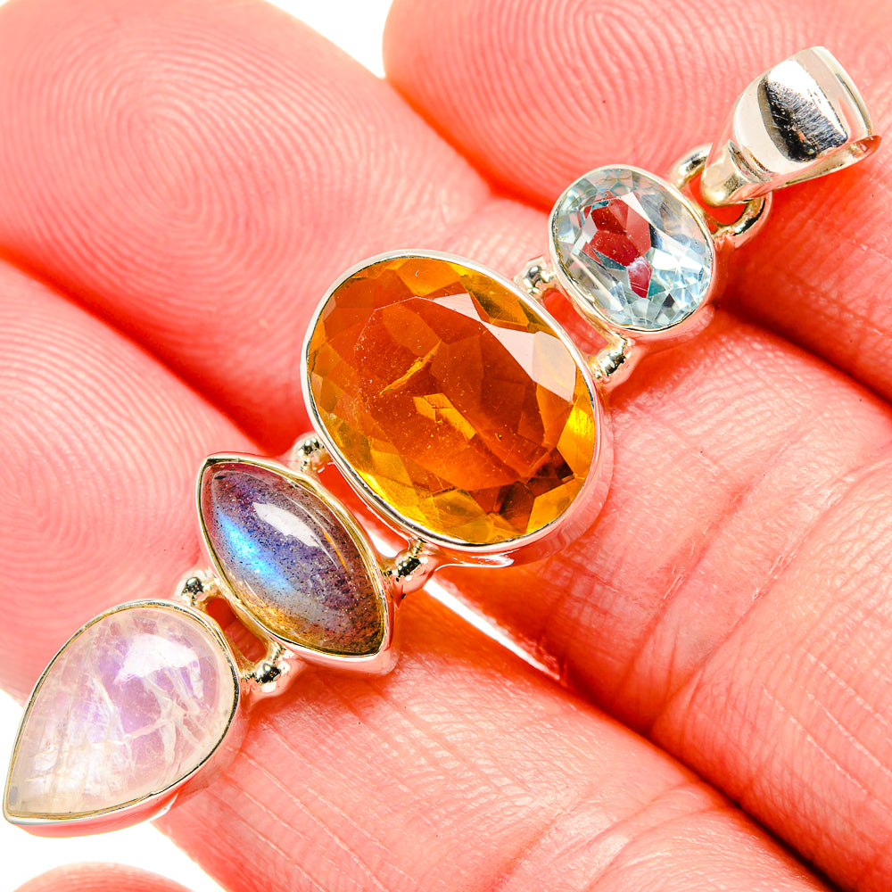 Citrine Pendants handcrafted by Anasilvercos - PD35340