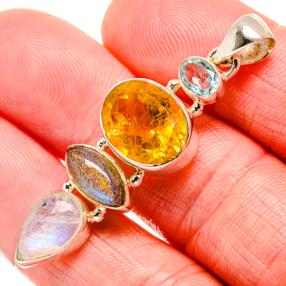 Citrine Pendants handcrafted by Anasilvercos - PD35341