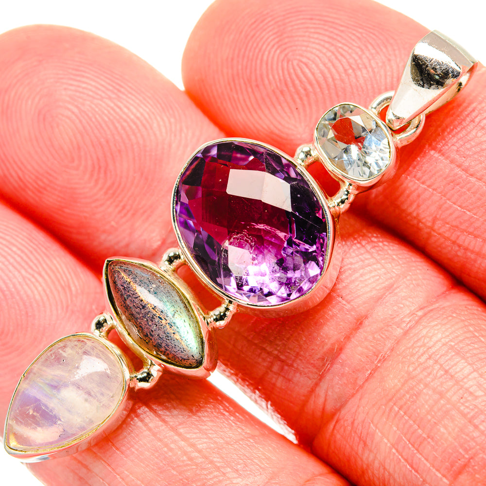 Amethyst Pendants handcrafted by Anasilvercos - PD35342