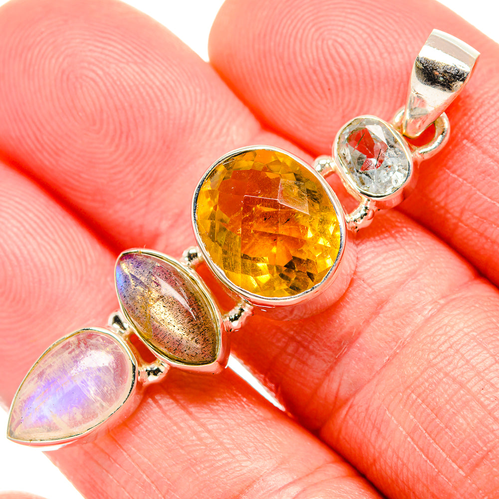 Citrine Pendants handcrafted by Anasilvercos - PD35343