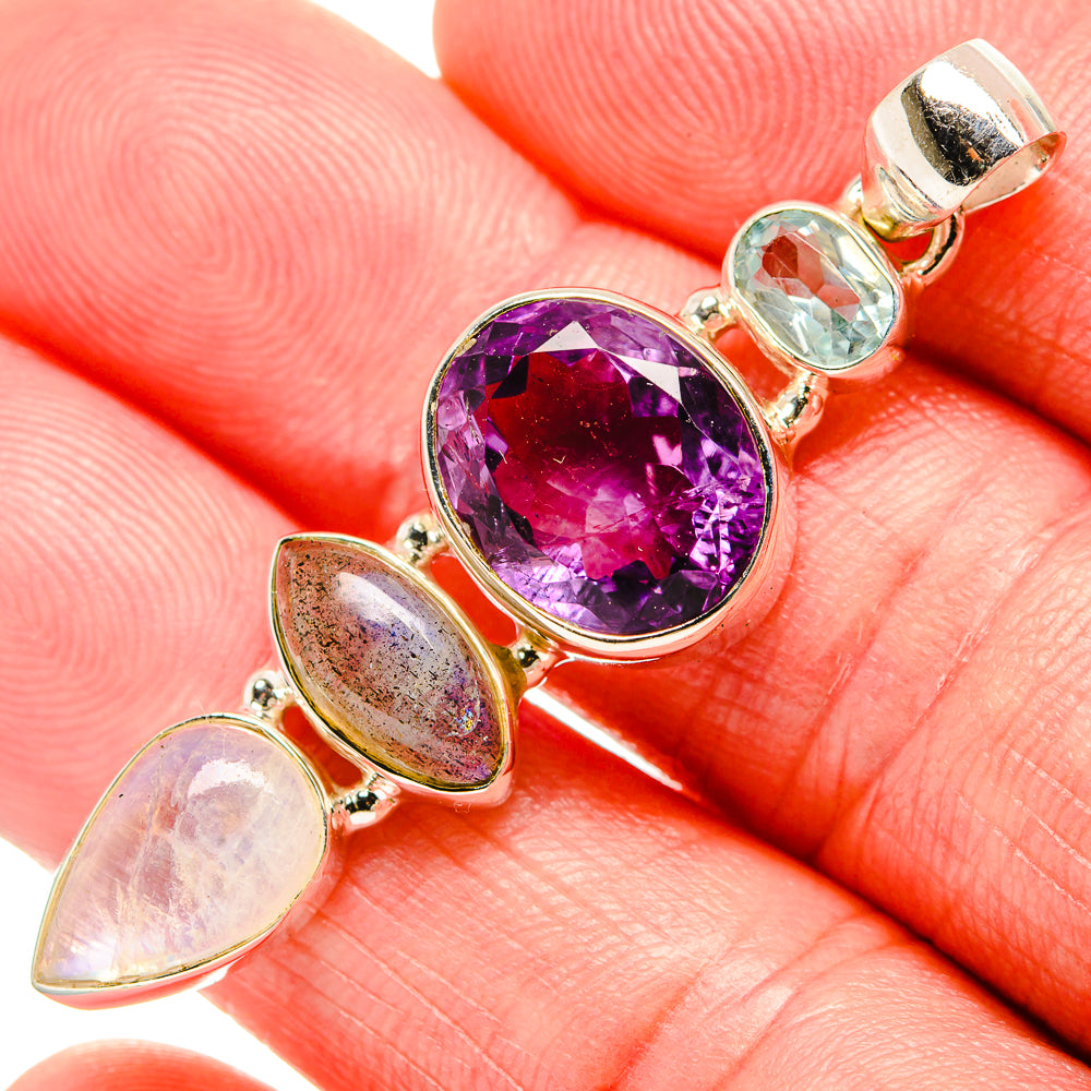Amethyst Pendants handcrafted by Anasilvercos - PD35344