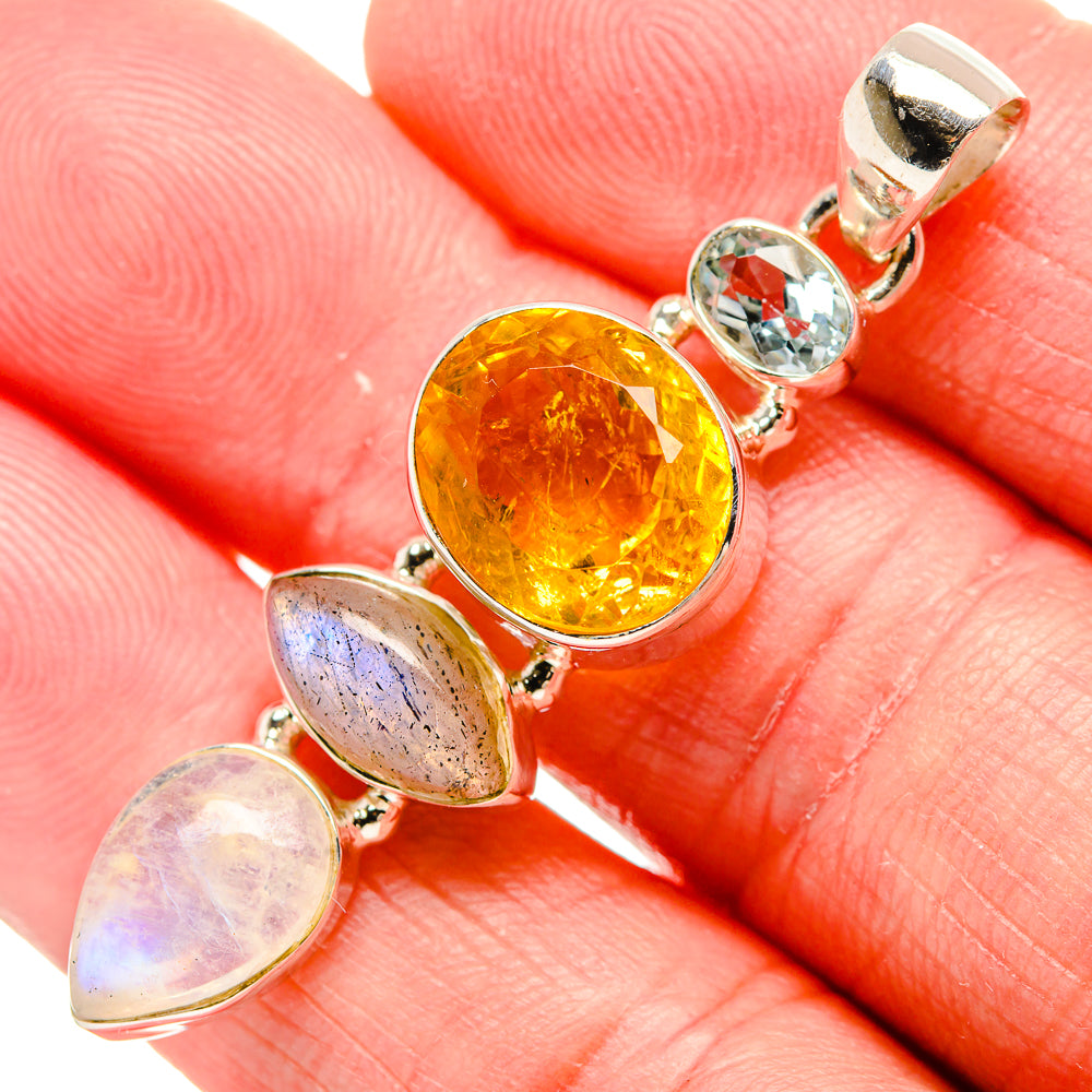 Citrine Pendants handcrafted by Anasilvercos - PD35349
