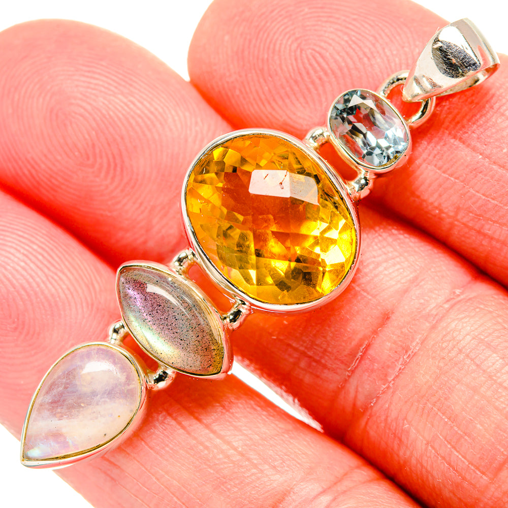 Citrine Pendants handcrafted by Anasilvercos - PD35350