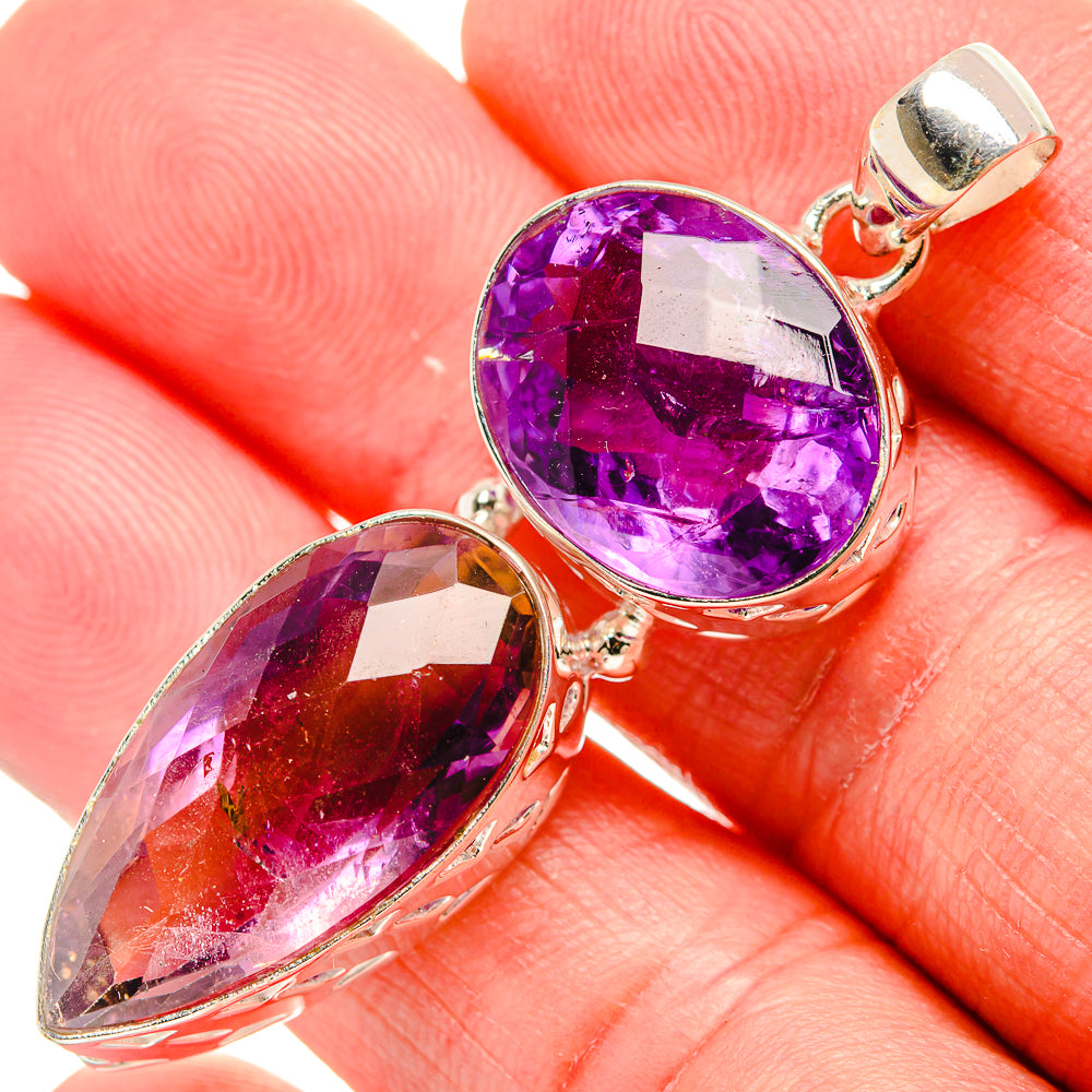 Amethyst Pendants handcrafted by Anasilvercos - PD35353