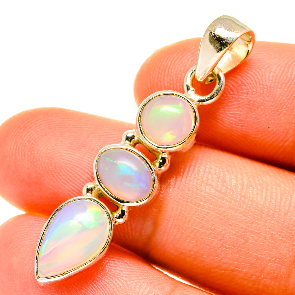 Ethiopian Opal Pendants handcrafted by Anasilvercos - PD3536