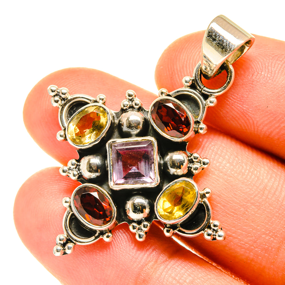 Amethyst Pendants handcrafted by Anasilvercos - PD3538