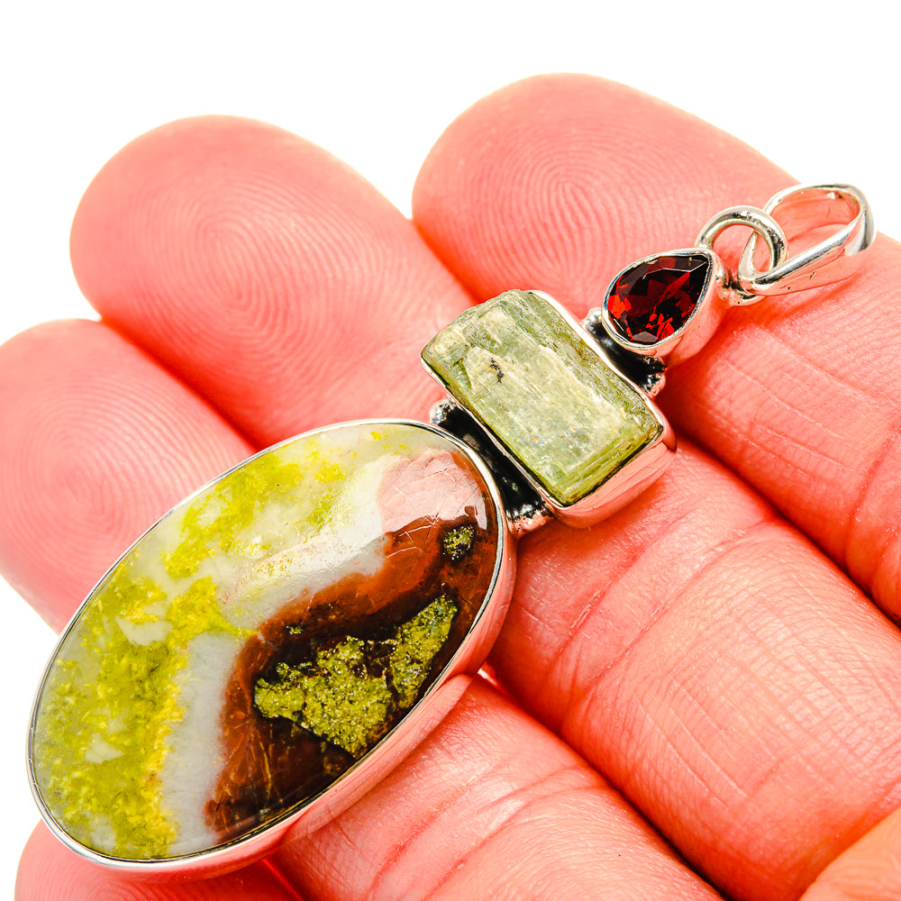Dragon's Blood Jasper Pendants handcrafted by Anasilvercos - PD35398