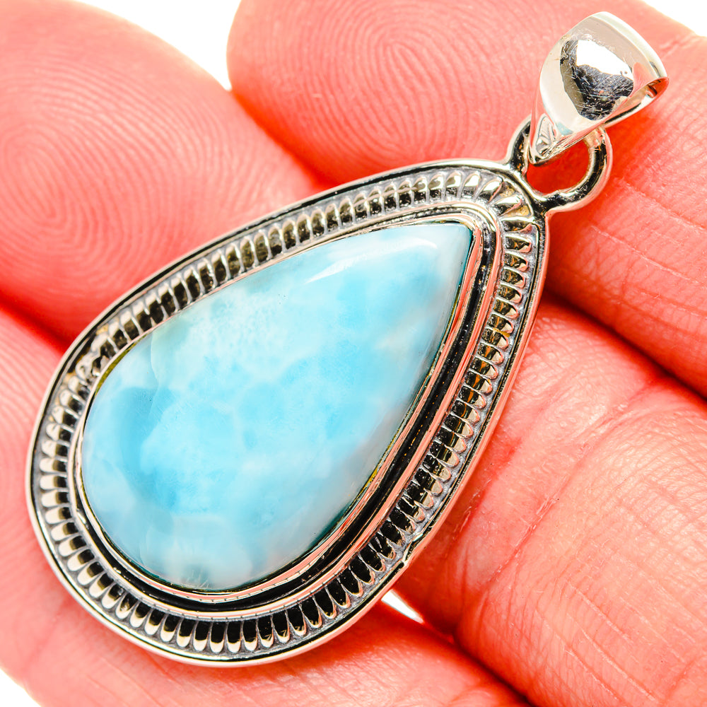 Larimar Pendants handcrafted by Anasilvercos - PD35402