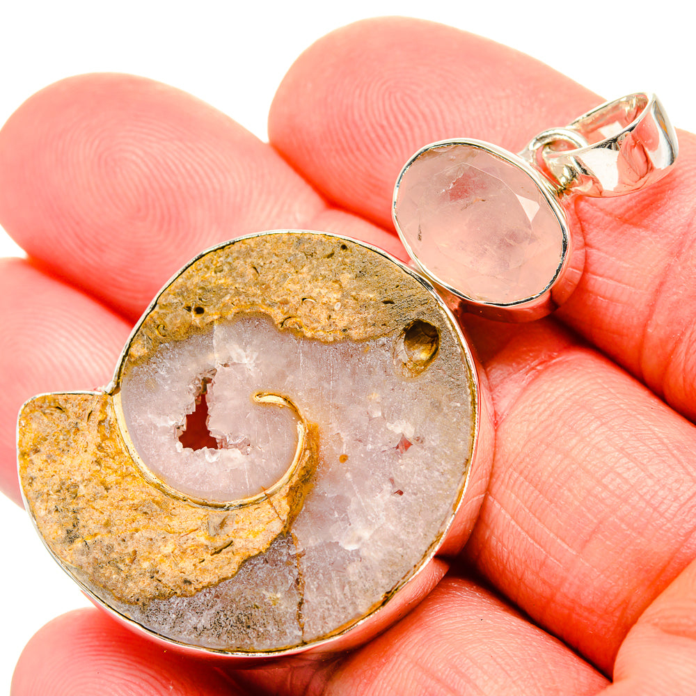 Ammonite Fossil Pendants handcrafted by Anasilvercos - PD35406