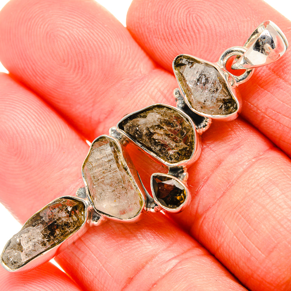 Herkimer Diamond Pendants handcrafted by Anasilvercos - PD35411