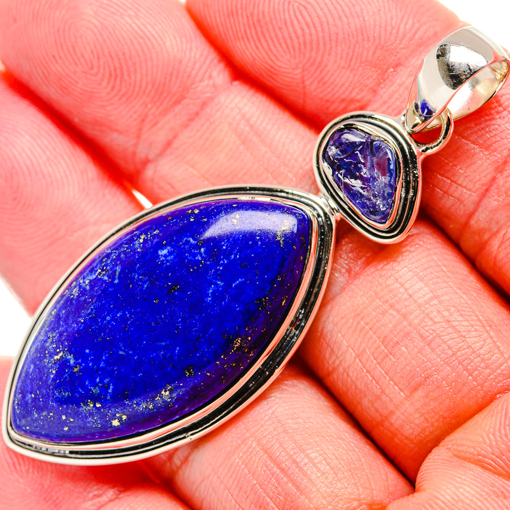 Lapis Lazuli Pendants handcrafted by Anasilvercos - PD35422