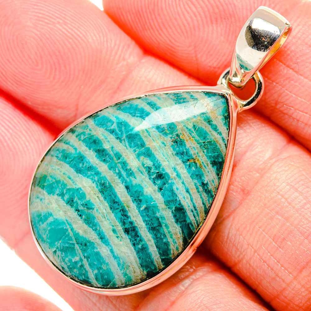 Amazonite Pendants handcrafted by Anasilvercos - PD35428