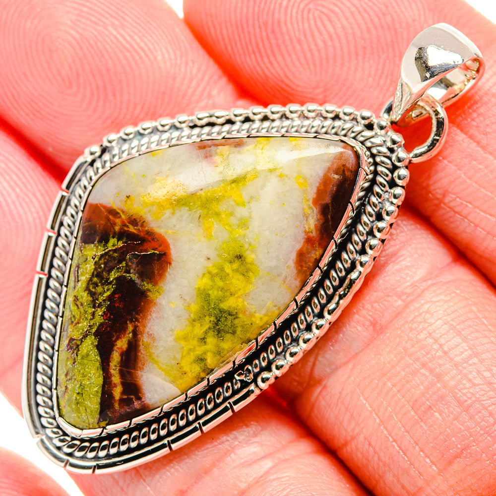 Dragon's Blood Jasper Pendants handcrafted by Anasilvercos - PD35429