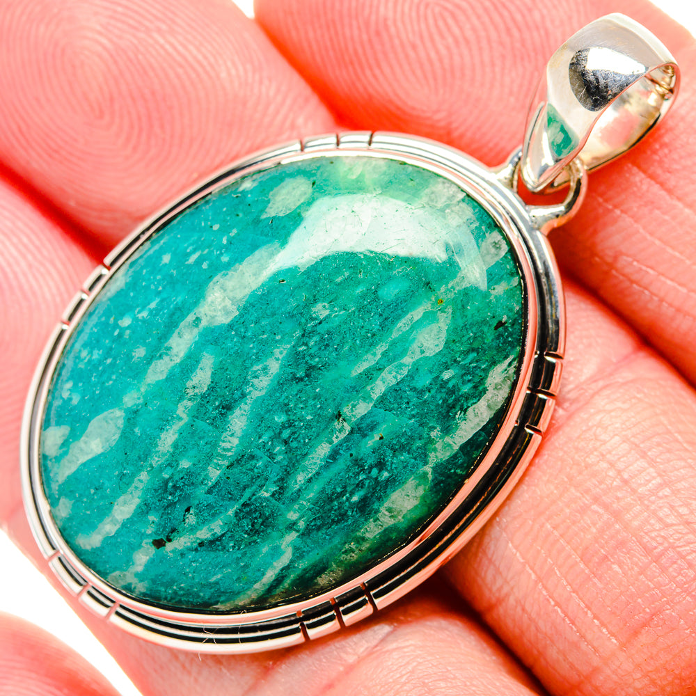 Amazonite Pendants handcrafted by Anasilvercos - PD35431