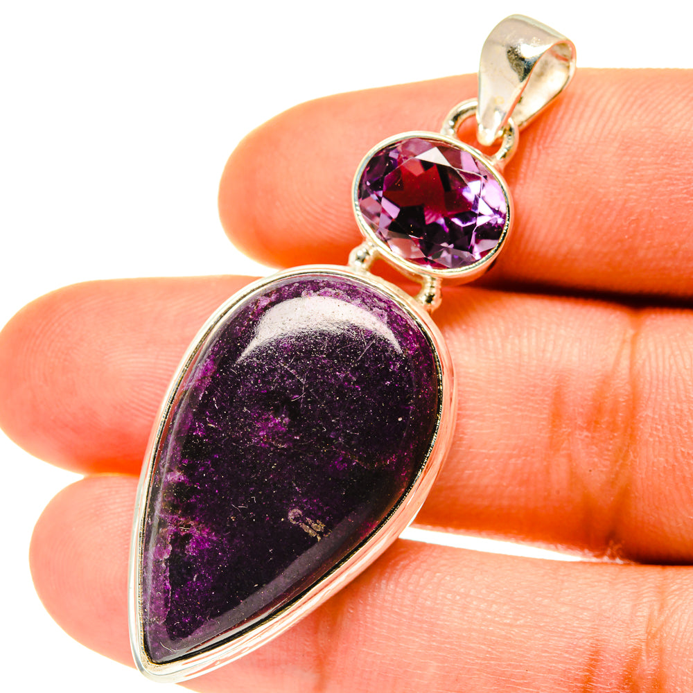 Ruby Fuchsite Pendants handcrafted by Anasilvercos - PD3544