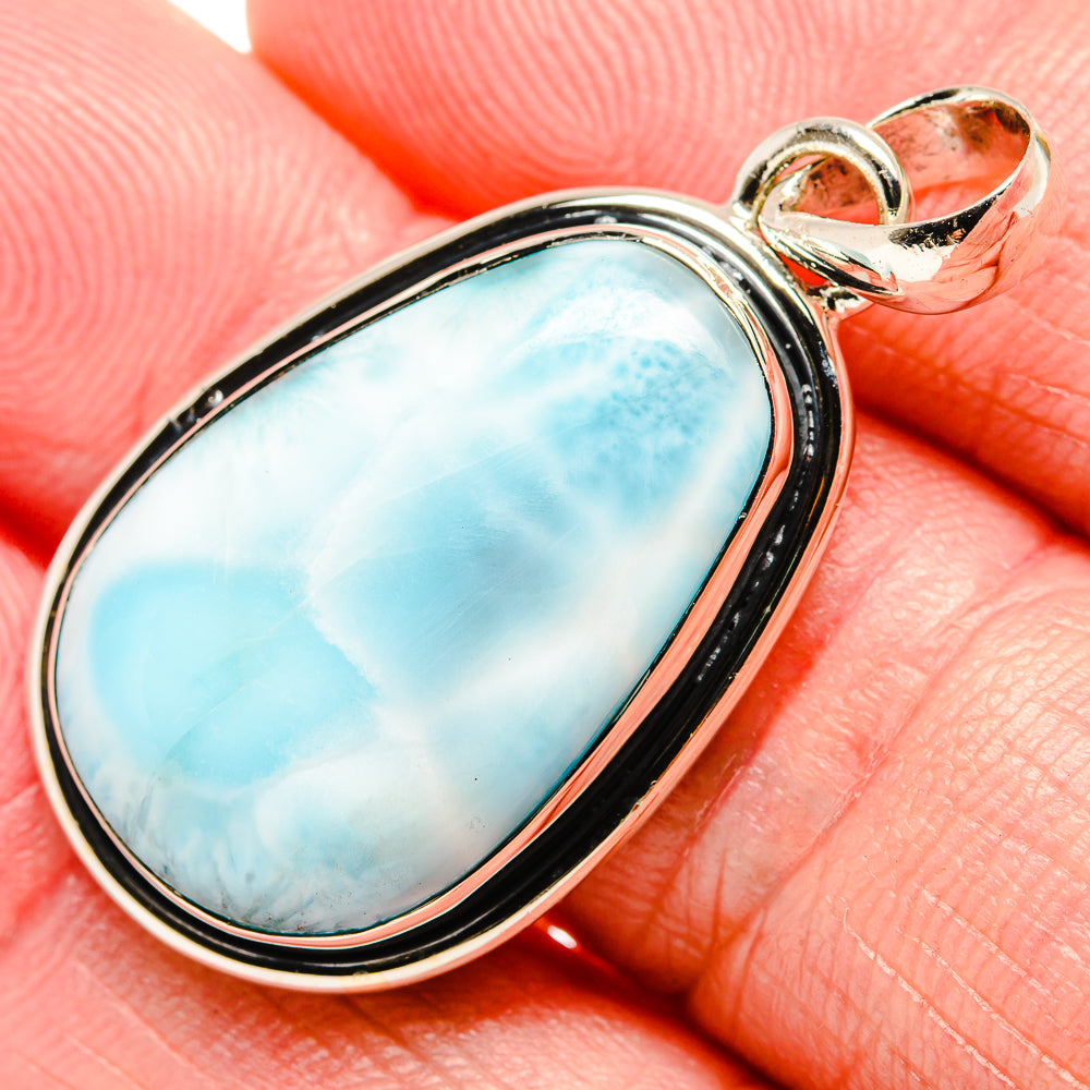 Larimar Pendants handcrafted by Anasilvercos - PD35443