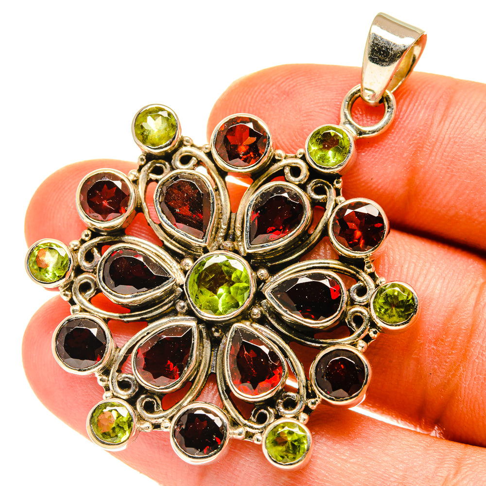 Garnet Pendants handcrafted by Anasilvercos - PD3546