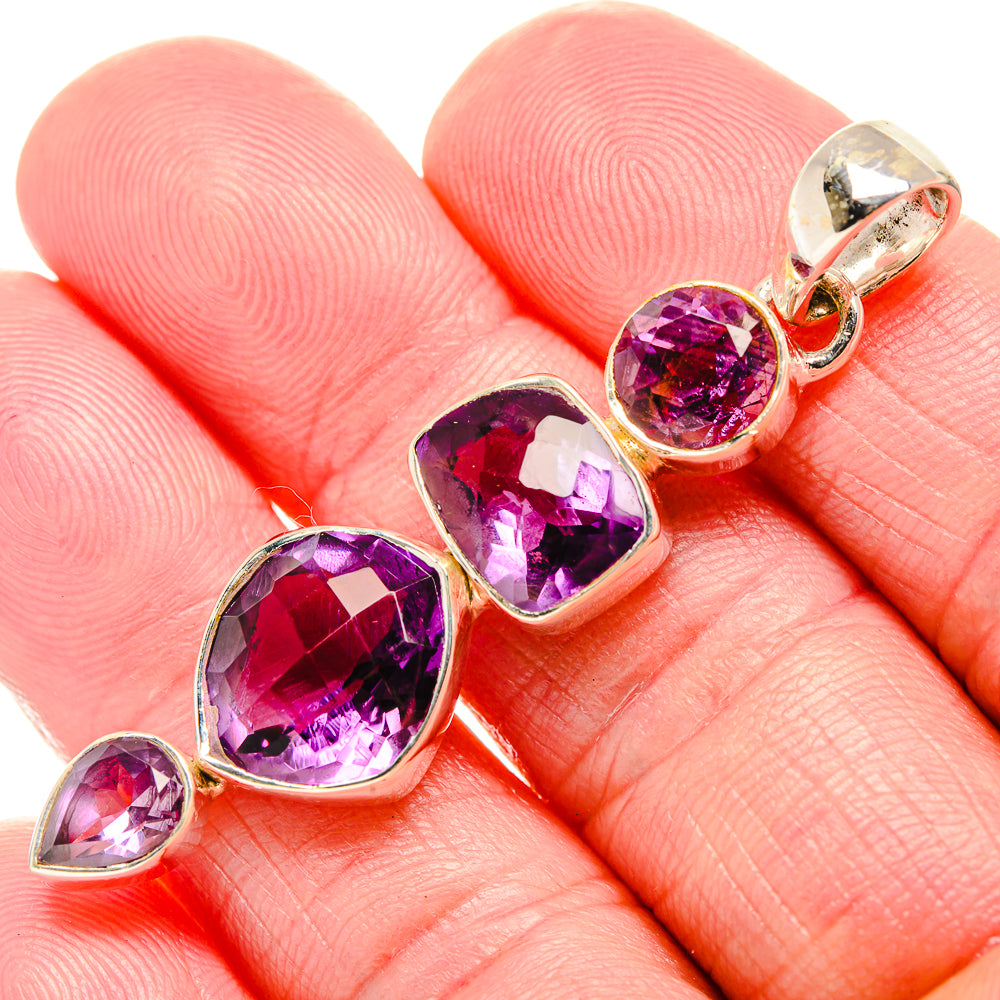 Amethyst Pendants handcrafted by Anasilvercos - PD35464