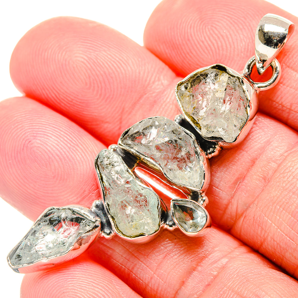 Aquamarine Pendants handcrafted by Anasilvercos - PD35465