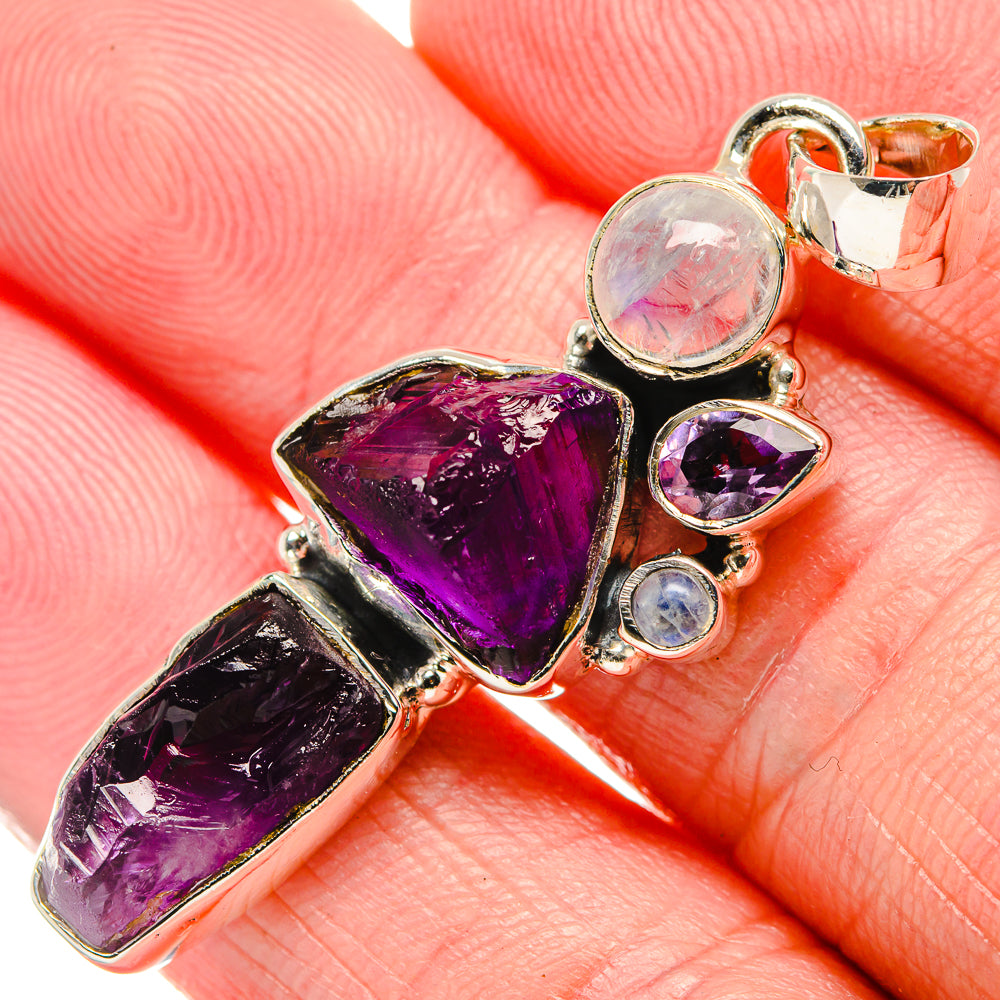 Amethyst Pendants handcrafted by Anasilvercos - PD35466