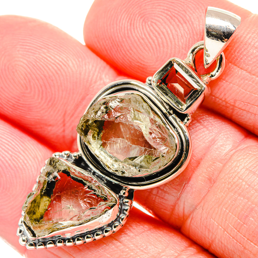 Green Amethyst Pendants handcrafted by Anasilvercos - PD35467
