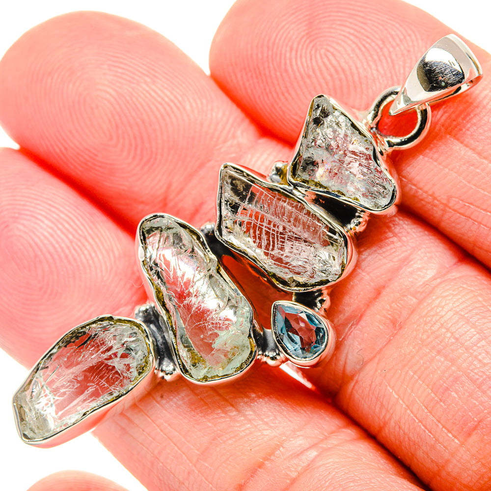 Aquamarine Pendants handcrafted by Anasilvercos - PD35470