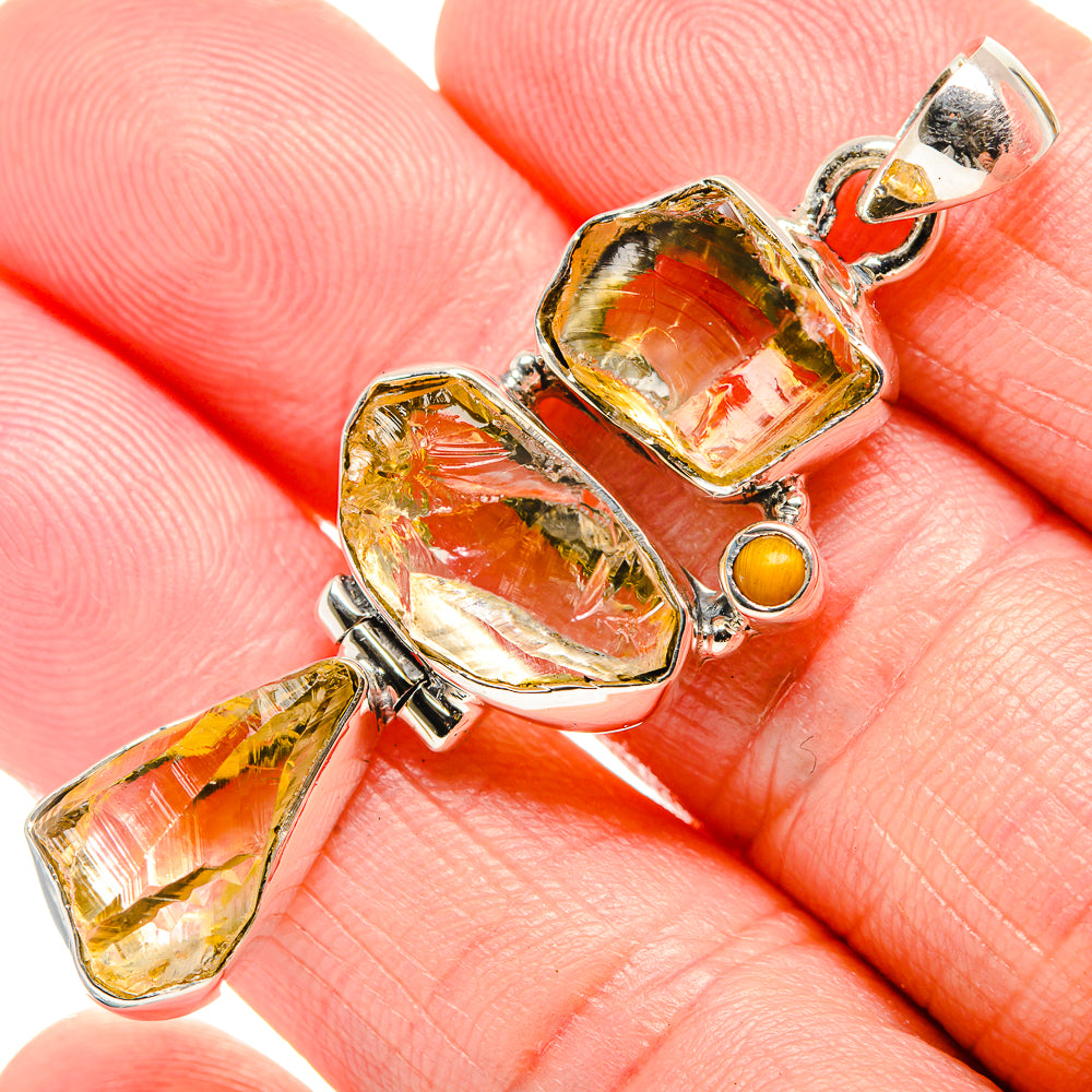 Citrine Pendants handcrafted by Anasilvercos - PD35471