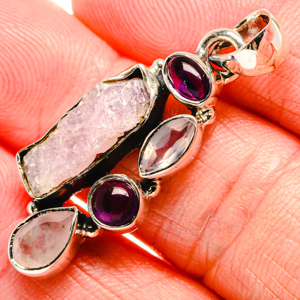 Rose Quartz Pendants handcrafted by Anasilvercos - PD35482